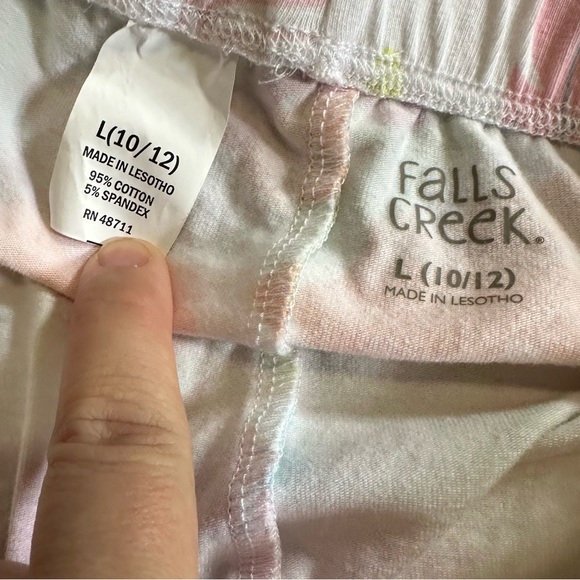 New colorful floral pants size large 10/12 - Picture 2 of 2